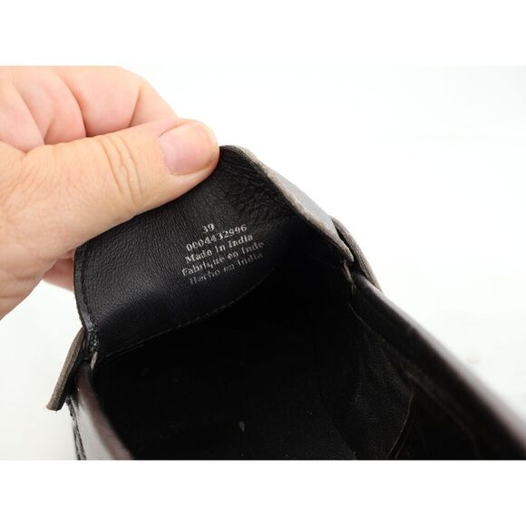 Free People Womens Lyra Lug Sole Penny Loafers Chunky Silver Leather 39 EU / 9 - Picture 4 of 14